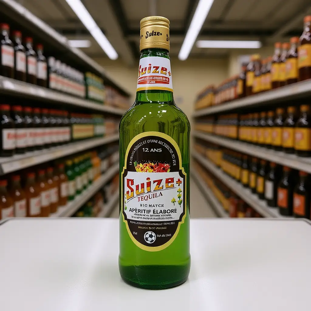 Bouteille de tequila sur étagère